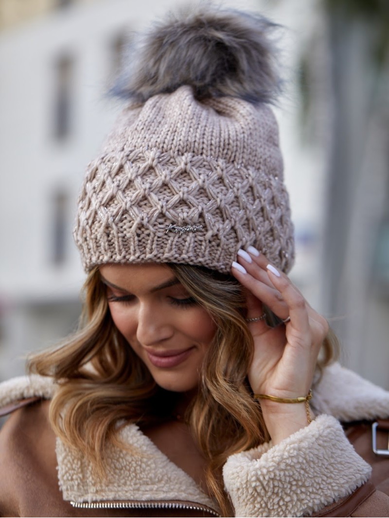 Cappuccino winter hat C14 - Online store - Boutique